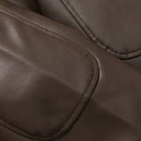 Unisex Winter Cotton Coat Winter Stand-up Collar down Jacket Retro Loose PU Leather down Jacket
