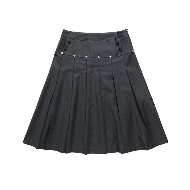 Women Skirt Pleated Skirt Summer Retro Skirt Casual A- line Dress