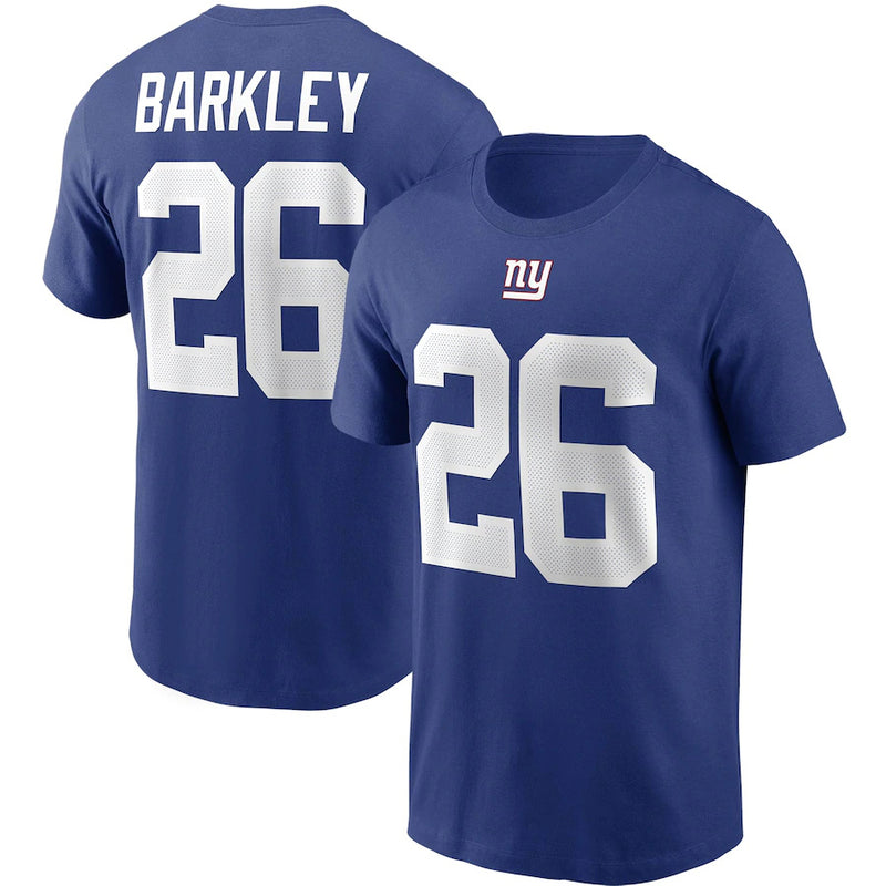 NFL T-Shirts Outdoor Sports Loose T-Shirts Men's NFL Football Giants