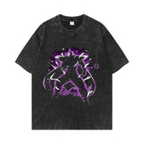 Washed and old T-shirt summer men's top