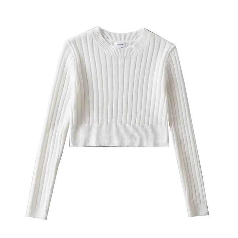 Women Sweater Knit Wear Spring round Neck Sweater Top
