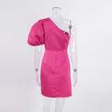 Women Dress Spring/Summer off-the-Shoulder Puff Sleeves Formal Dress Dress