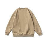 Unisex Winter Cotton Coat round Neck Sweater Retro Long Sleeve Velvet Hoodie