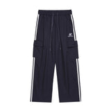 Men Sweatpants Side Stripes Stitching Exercise Casual Pants