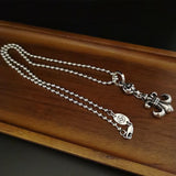Chrome Hearts Necklace Cross Scout Flower Men's and Women's Vintage Necklace