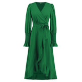 Women Date Dress V-neck Dress Formal Dress