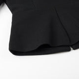 Women Tops Spring/Summer Lapel Zipper V-neck Short Coat Solid Color Top