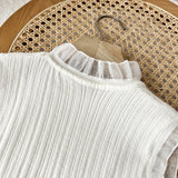 Women Sweater Knitwear Spring/Summer Knitted Camisole Lace Sleeveless T-shirt