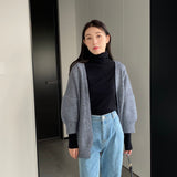 Women's Cardigan Sweater Autumn and Winter Knitting Coat Women's Cardigan Style Sweater 8t3117