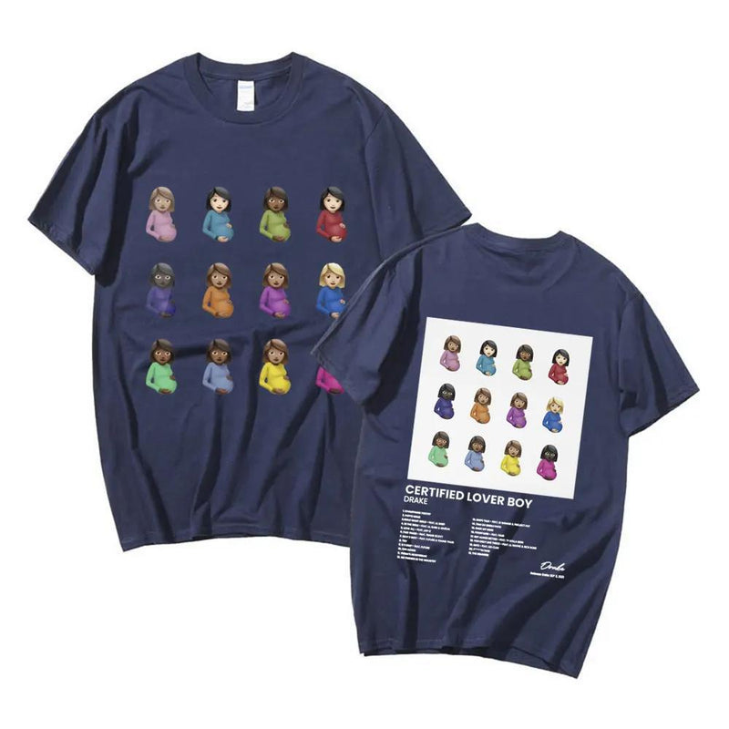 Certified Lover Boy Album Print T-shirt Awesome Hip Hop Rapper