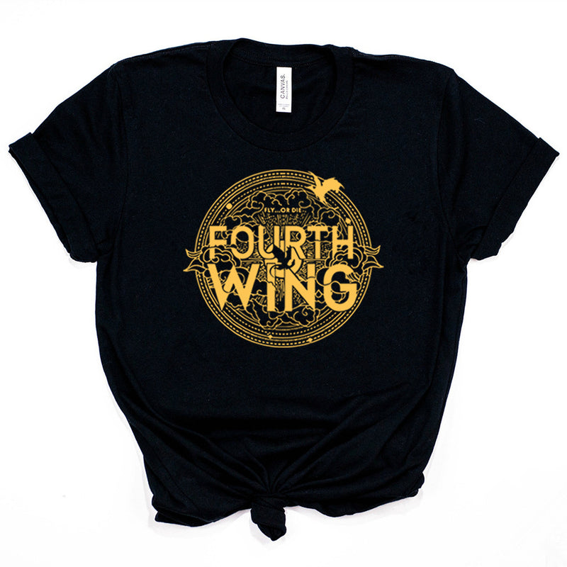 Retro Fourth Wing T-shirt Basgiath War College Shirt Dragon