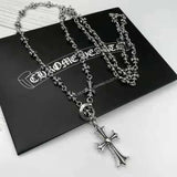 Chrome Hearts Necklace Men's and Women's Same Cross Necklace