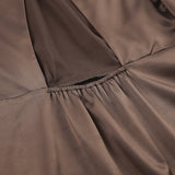 Women Dress Flared Sleeve High Waist Dress Spring Short Skirt