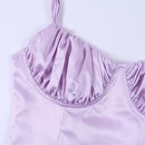 Women Dresses Spring and Summer Sleeveless Sexy Sling Slim Fit Dress (Bla0420)