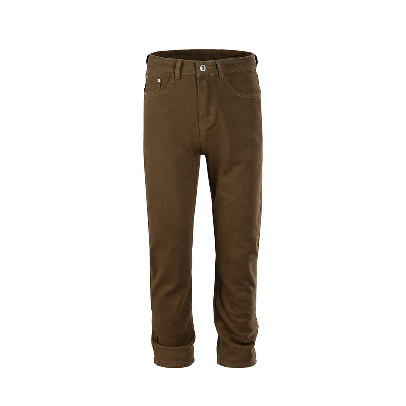 MIJKO Men's Vintage Pants MIJKO Washed Old Trousers Men's and Women's Straight Jeans
