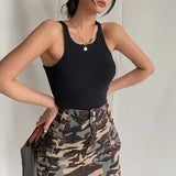 Women Jumpsuit U-Collar Jumpsuit Knitted