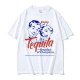 Enjoy Tequila The Breakfast of Champions Funny Meme T Shirts