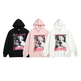 Men Hoodie Hip Hop Retro Oversize Couple Hooded Sweater