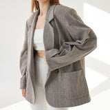 Women Trench Coat Woolen Small Business Suit Coat