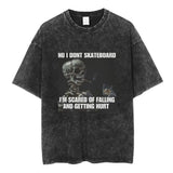 Autism Skeleton Meme T Shirt Funny Skull Men Women Fashion