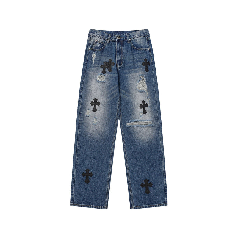 CHH Chrome Hearts Jeans Ripped Jeans