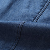 Women Jacket Fall and Winter Lapels Loose Long Sleeve Denim Shirt