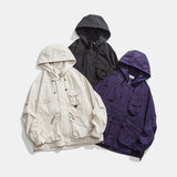 Unisex Hoodie Autumn Windproof Hood Coat