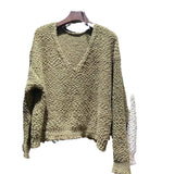 Women Knitwear Autumn and Winter V-neck Knitwear Sweater