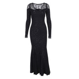 Women Dresses off-Shoulder Dress Autumn Winter Long Dress (Csm202403)