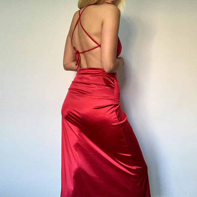 Women Dresse Sexy Backless Sheath Dress