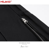 MIJKO Mens Vintage Pants Wide-footed Flared Pants Trousers