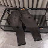 CHH Chrome Hearts Jeans Unisex Casual Loose Jeans