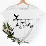 Wizard World Hat Short Sleeve Wizard Wand T-shirts HP Unisex