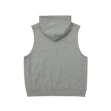 Men Vest Oversize Heavy Zipper Vest Jacket