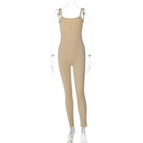 Women Jumpsuit Summer Sexy Backless Slim Fit Suspender Jumpsuit