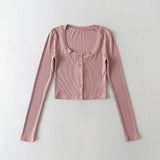 Women Sweater Knitwear Autumn Winter Retro Square Collar Sexy Breasted Slim Sweater