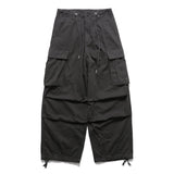 Men Sweatpants Cargo Wide Leg Trousers Men's Loose Casual Pleated Knee Multi-Pocket Sports Drawstring Ankle Banded Pants