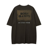 Men T Shirt Hip Hop Rap Portrait Printing Short Sleeve T-shirt