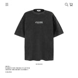 American vintage street T-shirt pure cotton retro men's and women's summer loose