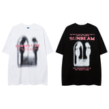 Men T Shirt Graffiti Men's Couple Short-Sleeved T-shirt Men's and Women's Oversize