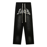 Men Sweatpants Casual Trousers Men's Loose Straight Sweatpants Sports Trousers with an Elasticated Waist