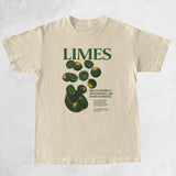 Retro Style Limes Graphic Tees Oversized Vintage Aesthetic