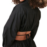 Women Dress Fall/Winter Slim Lantern Sleeve A- line Dress