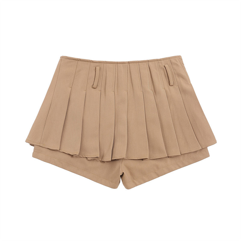 Women Skirt Embroidered Pleated Pants Skirt Girls' Autumn and Winter Leisure Skirt