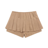 Women Skirt Embroidered Pleated Pants Skirt Girls' Autumn and Winter Leisure Skirt