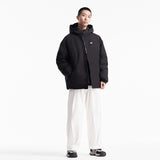 Unisex Winter Cotton Coat Printed Logo Hooded down Jacket