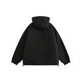 Unisex Jacket Retro Mechanical Style Shell Jacket Boys Hooded Jacket
