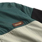 Unisex Winter Cotton Coat Retro Warm Thickening Stand Collar Color Matching Polar Fleece Jacket Cotton-Padded Jacket