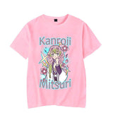 2024New Anime Kanroji Mitsuri Print T-shirt Women Summer