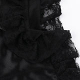 Women Tops Summer Slim Fit T-shirt Sexy Lace Top